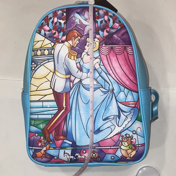 Loungefly faux-leather Cinderella Disney Backpack Gus Prince Bag - Picture 16 of 17